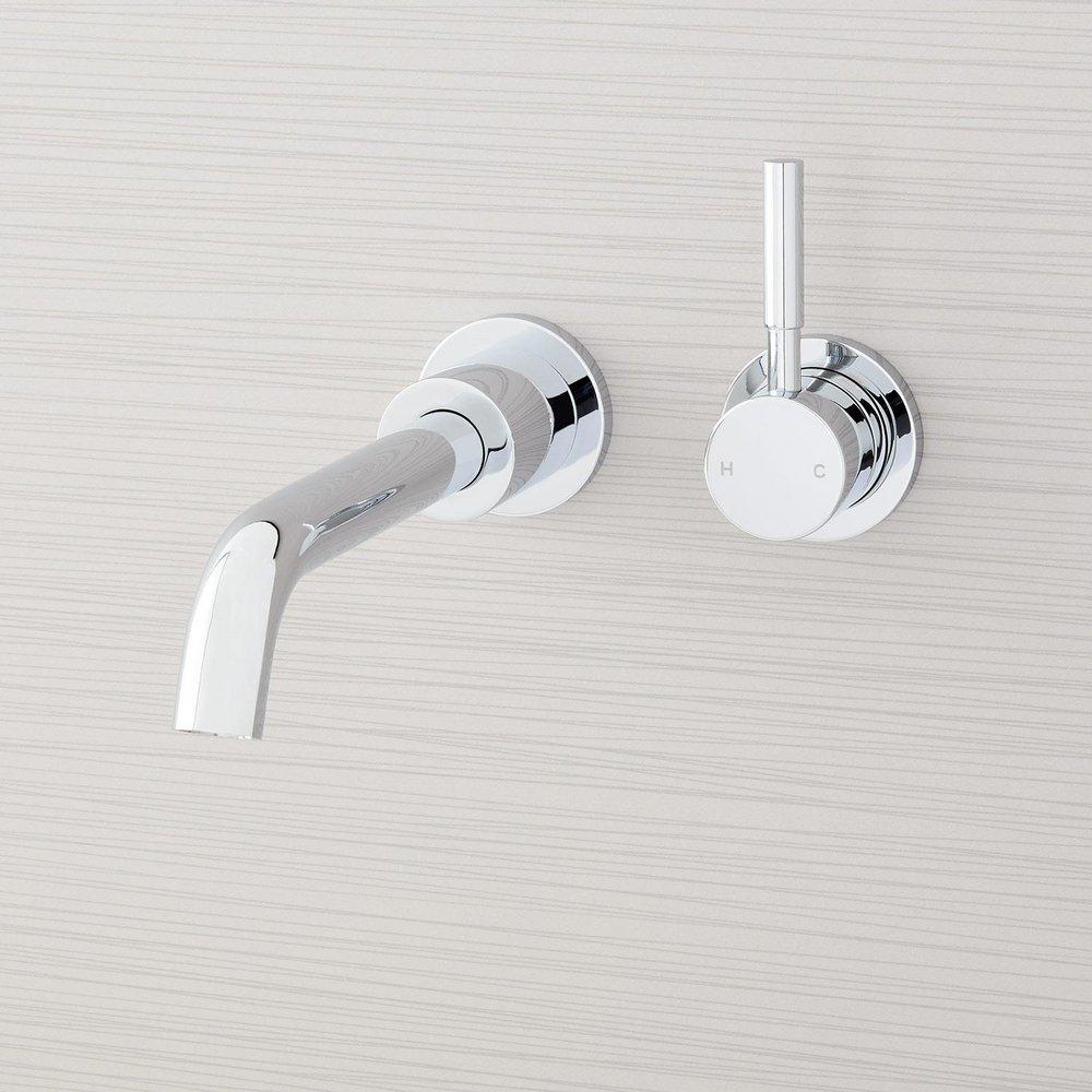 Signature Hardware Polished Chrome Single Handle Vessel Filler Bathroom Sink Faucet 