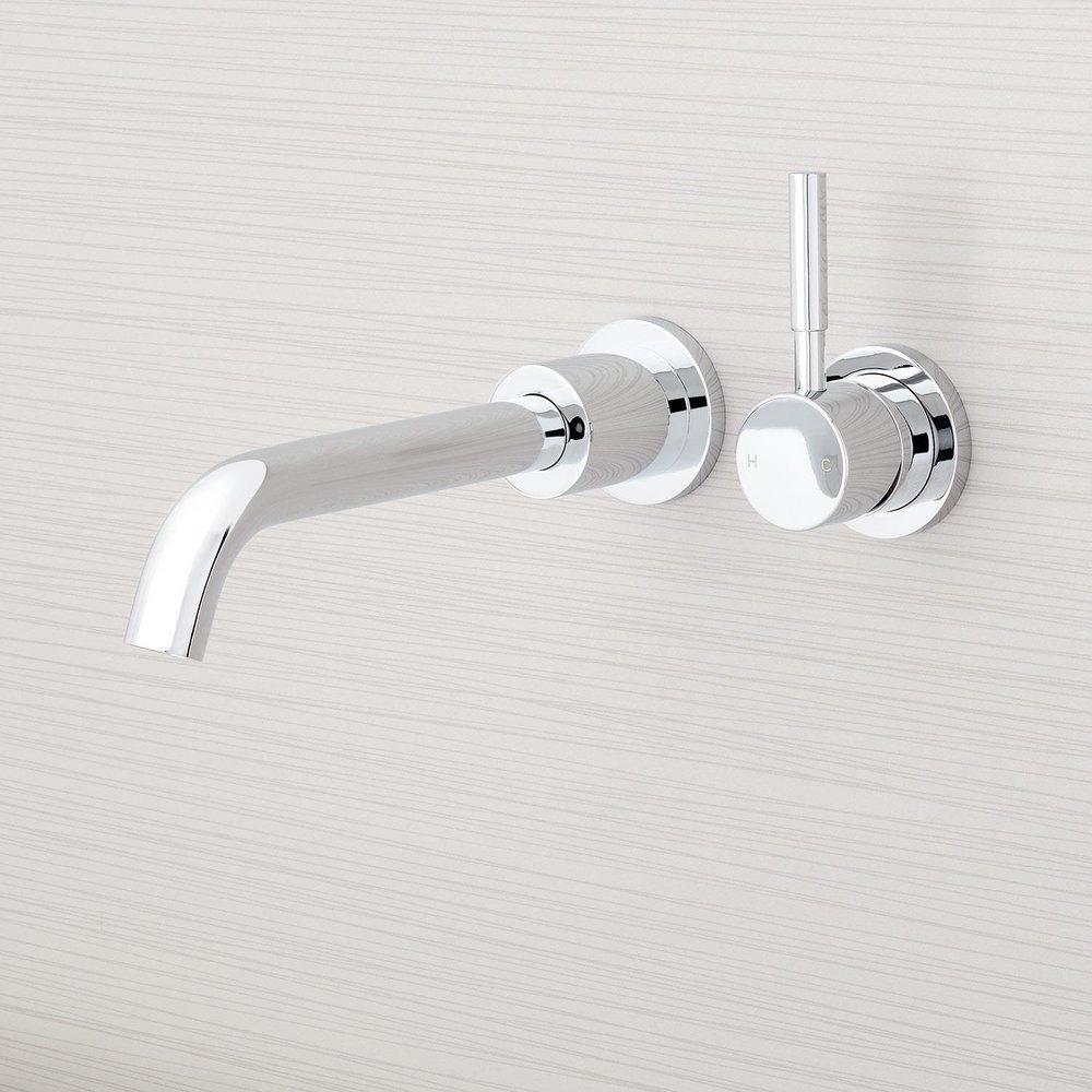 Signature Hardware Polished Chrome Single Handle Vessel Filler Bathroom Sink Faucet 