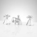 Signature Hardware Chrome Two Handle Widespread Bathroom Sink Faucet with Pop-Up Drain Assembly 