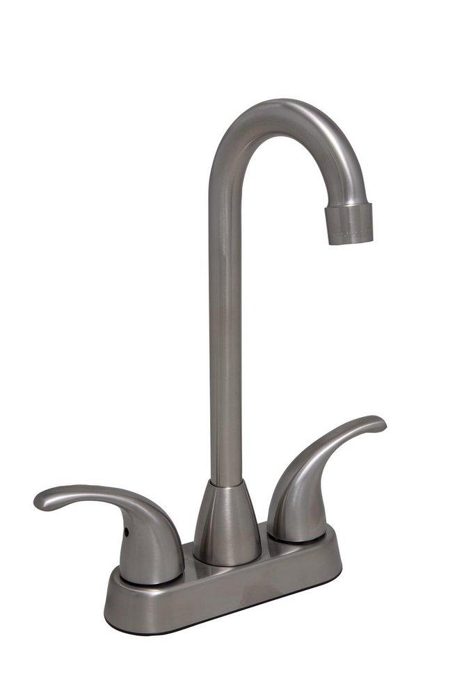 PROFLO&reg; Brushed Nickel Two Lever Handle Bar Faucet 