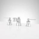 Signature Hardware Chrome Two Handle Widespread Bathroom Sink Faucet with Pop-Up Drain Assembly 