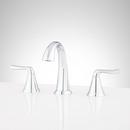 Two Handle Widespread Bathroom Sink Faucet with Pop-Up Drain Assembly in Chrome
