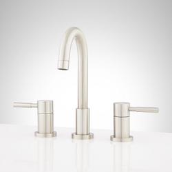 Two Handle Widespread Bathroom Sink Faucet in Brushed Nickel