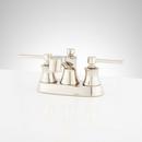 Signature Hardware Polished Nickel Two Handle Centerset Bathroom Sink Faucet 