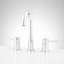 Signature Hardware Polished Chrome Two Handle Widespread Bathroom Sink Faucet with Pop-Up Drain Assembly 