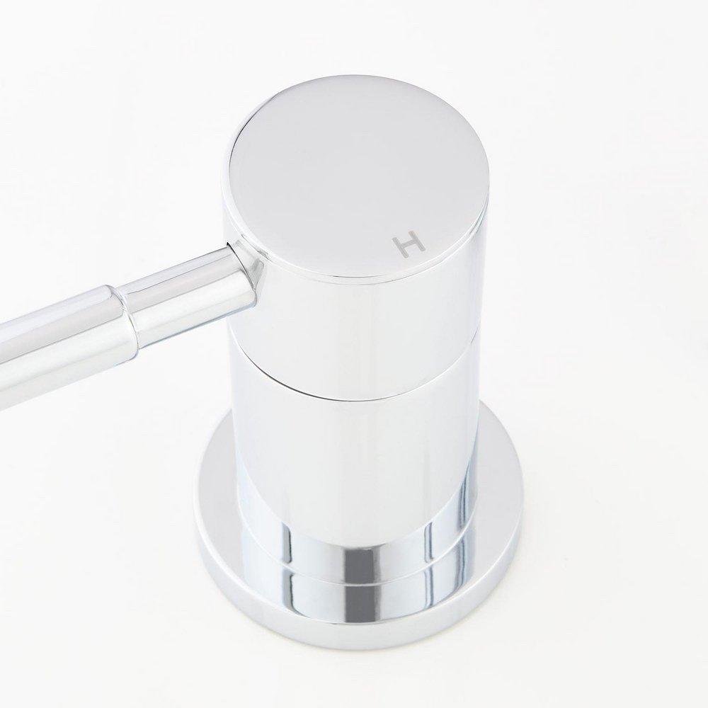 Signature Hardware Polished Chrome Two Handle Widespread Bathroom Sink Faucet with Pop-Up Drain Assembly 