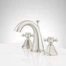 Signature Hardware Brushed Nickel Two Handle Bathroom Sink Faucet 