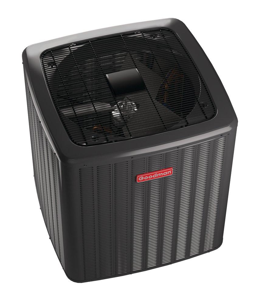 Goodman&reg; 16 SEER Horizontal and Upflow Single-Stage R-410A Split-System Heat Pump 