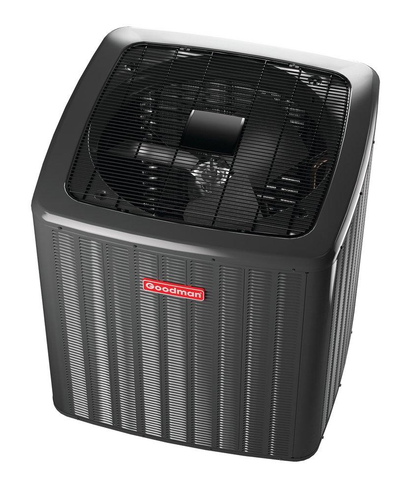 Goodman&reg; 16 SEER Horizontal and Upflow Single-Stage R-410A Split-System Heat Pump 