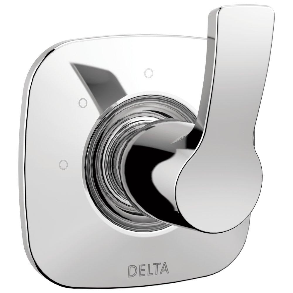 Delta Faucet Chrome 3-Function Tub and Shower Diverter Valve with Single Lever Handle 
