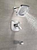 Delta Faucet Stainless Two Handle Multi Function Bathtub & Shower Faucet (Trim Only) 