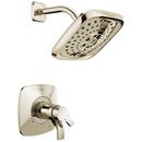 Delta Faucet Polished Nickel Pressure Balance Shower Trim with Double Lever Handle (Trim Only) 
