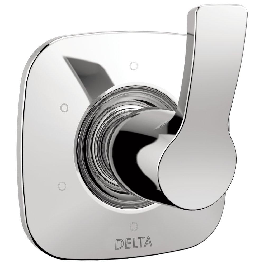 Delta Faucet Chrome 6-Function Tub and Shower Diverter Valve with Single Lever Handle 