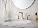 Delta Faucet Brilliance Stainless Two Handle Widespread Bathroom Sink Faucet with Pop-Up Drain Assembly 