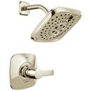 Single Handle Multi Function Shower Faucet in Polished Nickel (Trim Only)