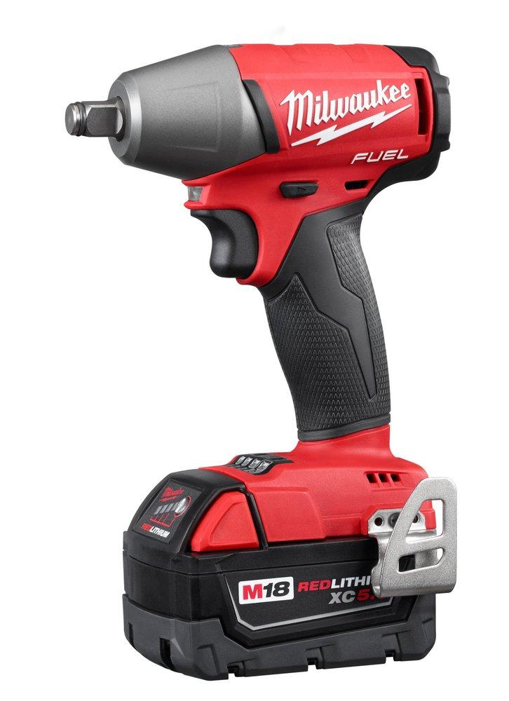 Milwaukee&reg; Red Compact Impact Wrench with Friction Ring Kit 
