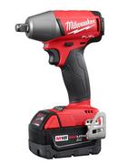 Milwaukee® Red Compact Impact Wrench with Friction Ring Kit