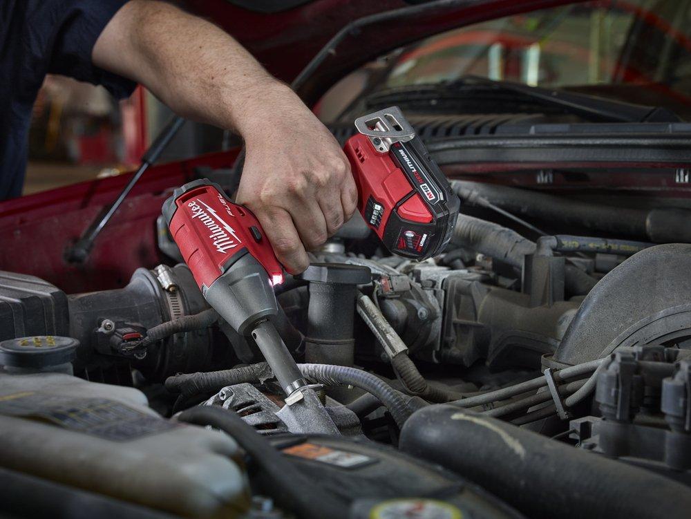 Milwaukee&reg; Red Compact Impact Wrench with Friction Ring Kit 