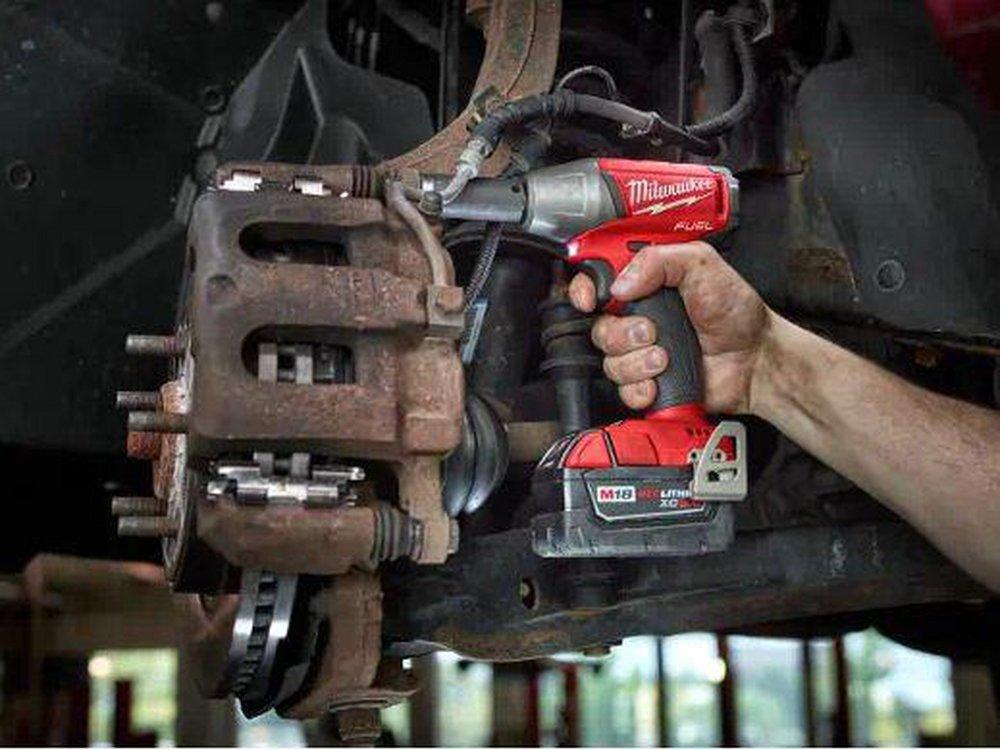 Milwaukee&reg; Red Compact Impact Wrench with Friction Ring Kit 