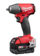 Milwaukee® Red Compact Impact Wrench with Friction Ring Kit