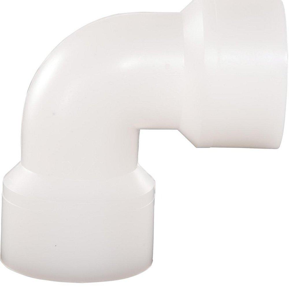 Orion Fittings White Socket Fusion Straight Schedule 80 PVDF 90 Degree Elbow in White 