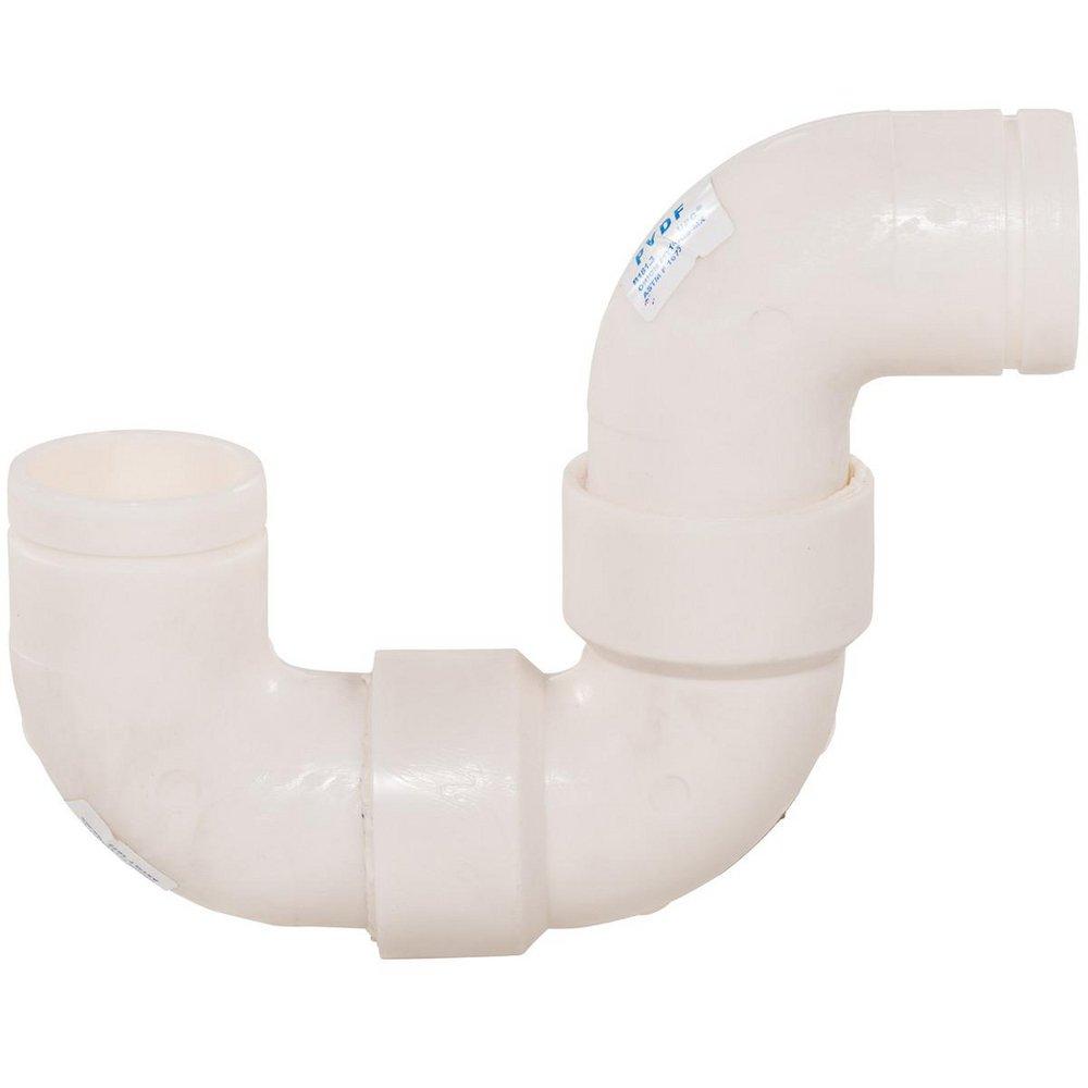 Orion Fittings Plain End Straight Cold Rolled PVDF RBP P-Trap 