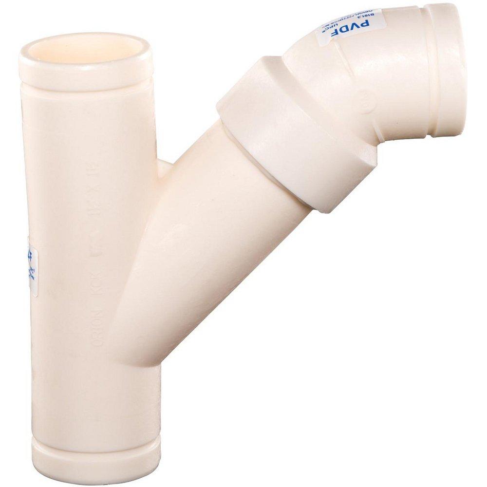 Orion Fittings No-Hub PVDF Long Turn Tee Wye 