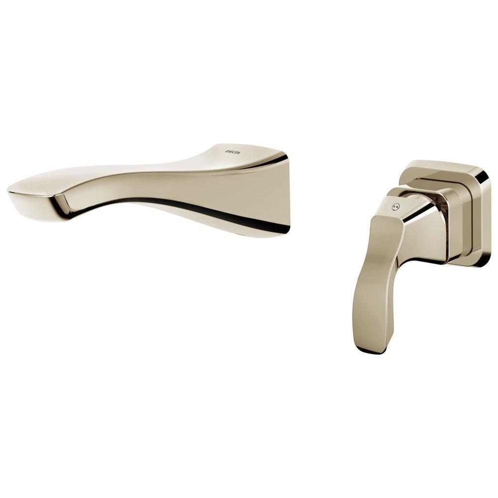 Delta Faucet Polished Nickel Single Handle Widespread Bathroom Sink Faucet 