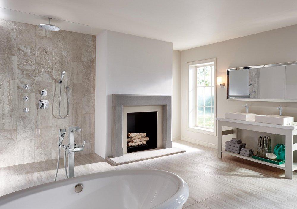 Delta Faucet Stainless Two Handle Bathtub & Shower Faucet (Trim Only) 