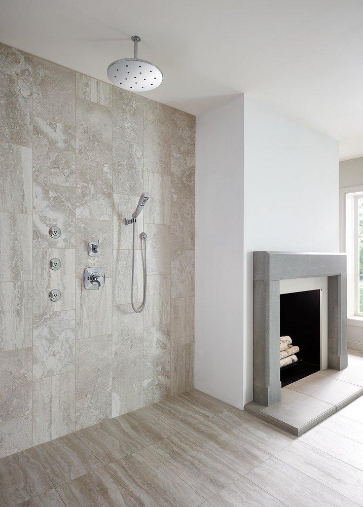 Delta Faucet Stainless Two Handle Bathtub & Shower Faucet (Trim Only) 