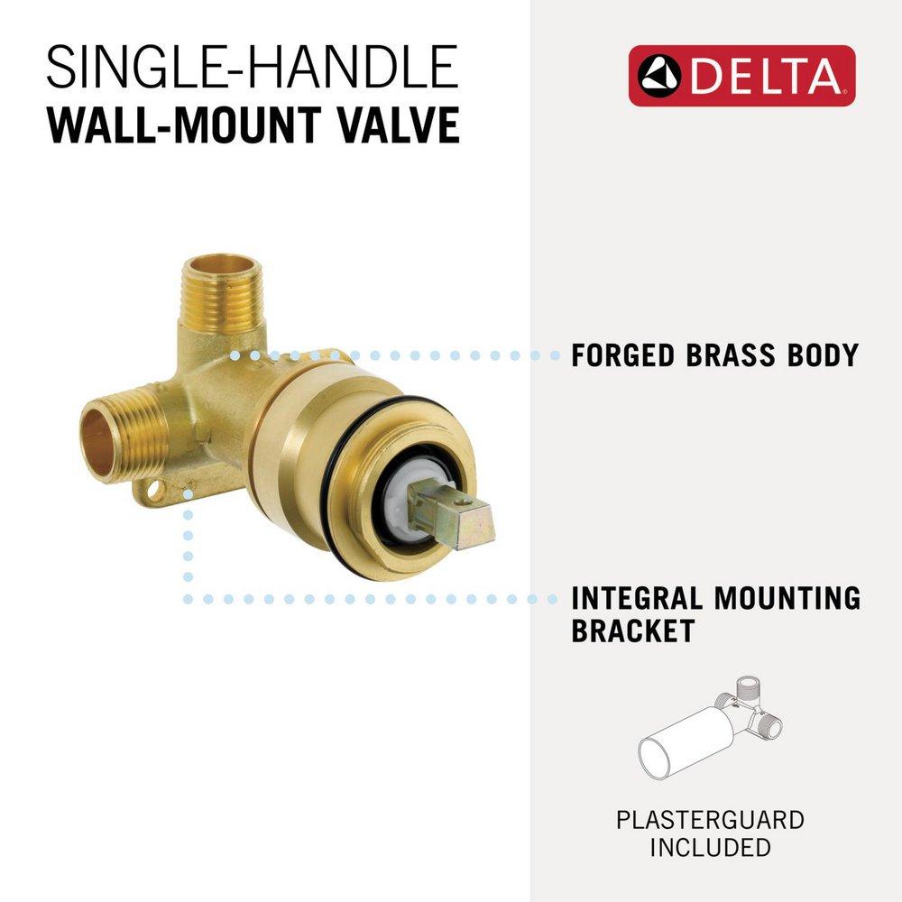 Delta Faucet Wall Mount Single Handle Lavatory Faucet Valve 