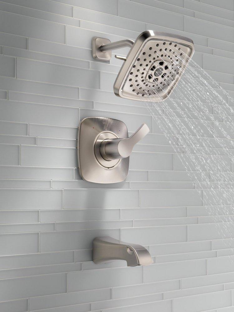 Delta Faucet Stainless Single Handle Multi Function Bathtub & Shower Faucet (Trim Only) 
