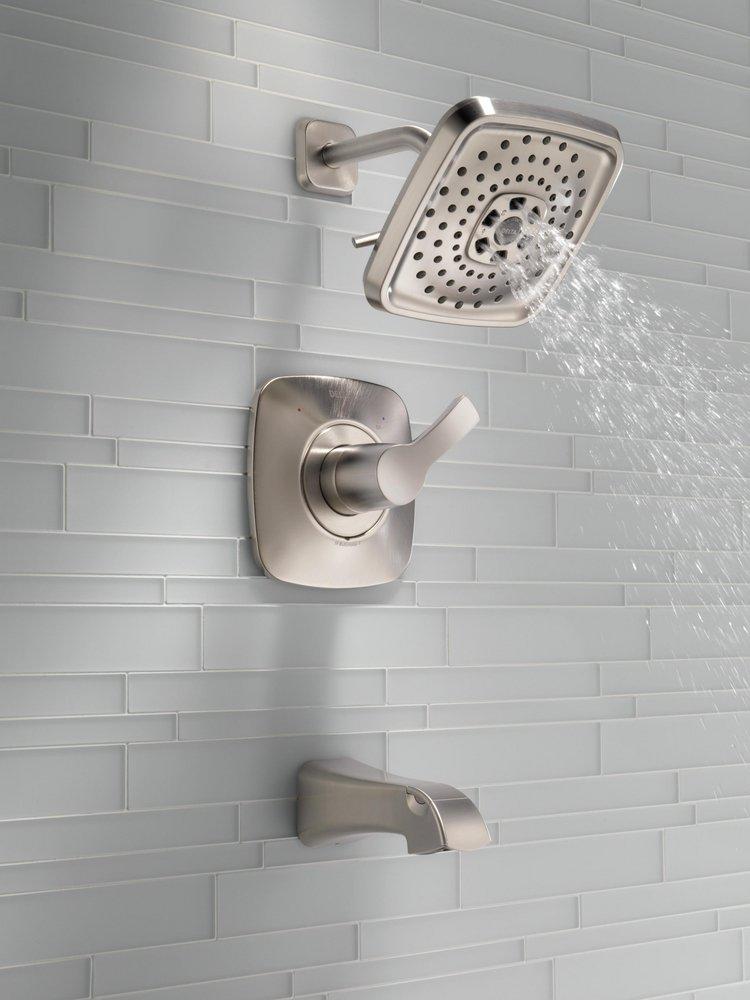 Delta Faucet Stainless Single Handle Multi Function Bathtub & Shower Faucet (Trim Only) 