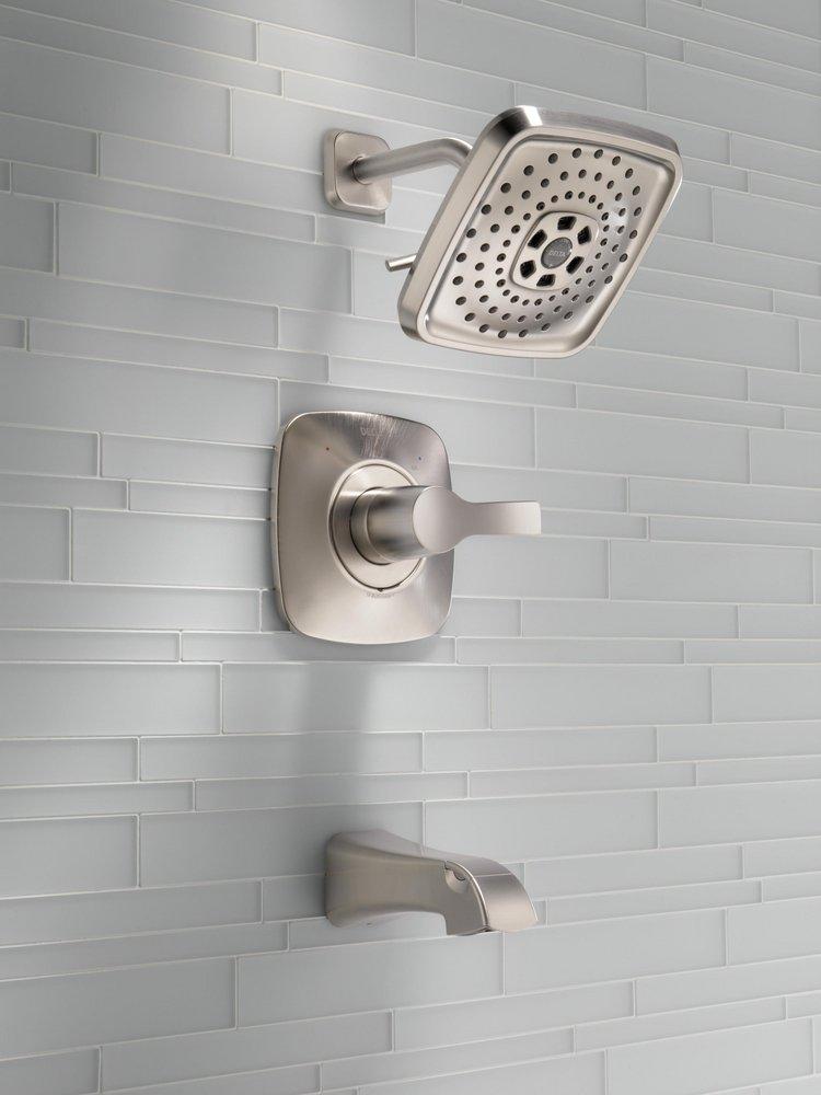 Delta Faucet Stainless Single Handle Multi Function Bathtub & Shower Faucet (Trim Only) 