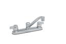 PROFLO&reg; Polished Chrome Two Handle Kitchen Faucet 