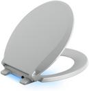 Round Open Front Toilet Seat in Ice Grey