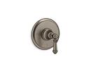 Thermostatic Valve Trim with Lever Handle in Vintage Nickel