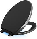 Elongated Closed Front Toilet Seat in Black Black