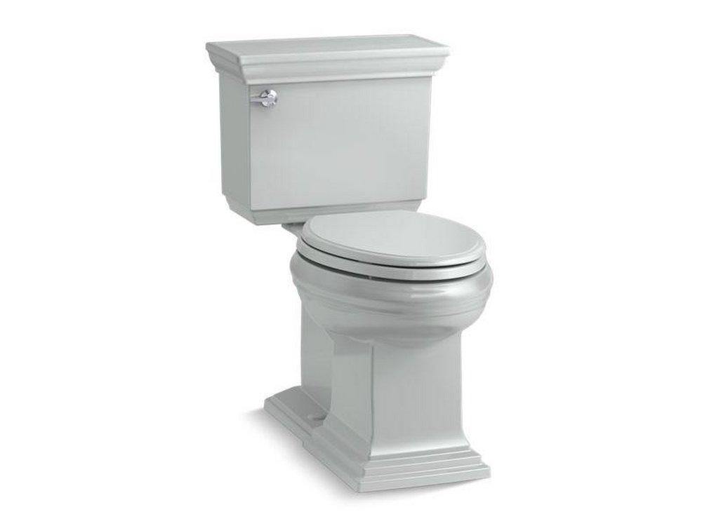 1.28 gpf Elongated Two Piece Toilet in Ice Grey 