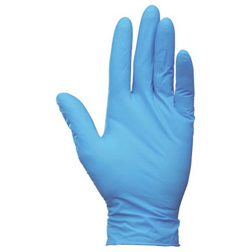 HP Products Blue 4 mil Rubber Industrial Disposable Gloves in Blue (Box of 100) 