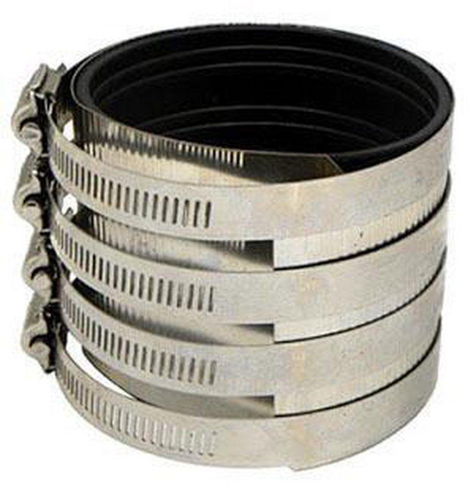 No Hub Domestic 301 Stainless Steel Coupling with Neoprene Gasket 