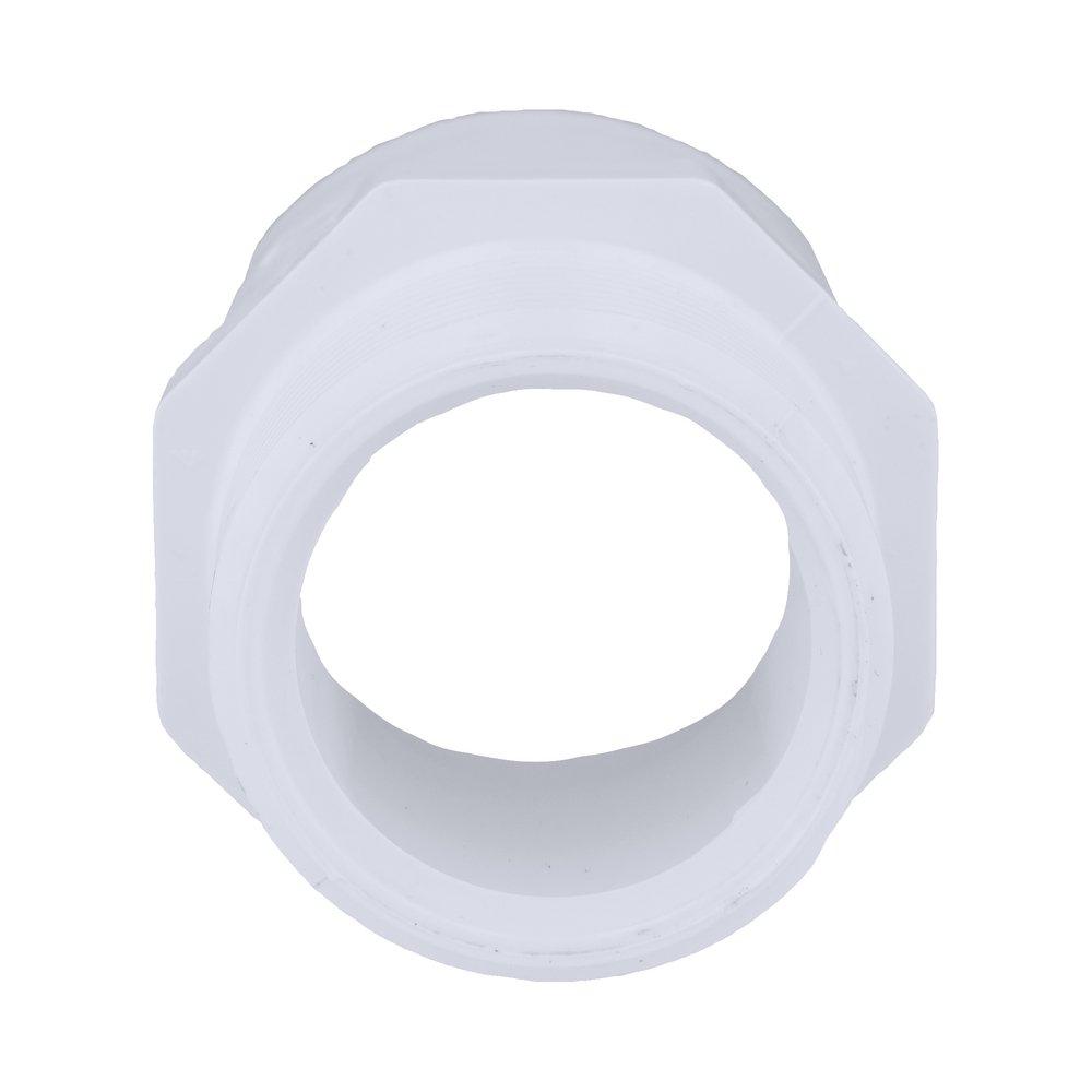 White PVC Schedule 40 Male Adapter 