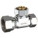 dahl Valve Chrome Plated FIPS x OD Compression Brass Reducing Tee 