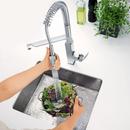 GROHE SuperSteel Infinity Single Handle Pull Down Kitchen Faucet 