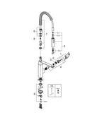 GROHE SuperSteel Infinity&trade; Single Handle Pull Down Kitchen Faucet 
