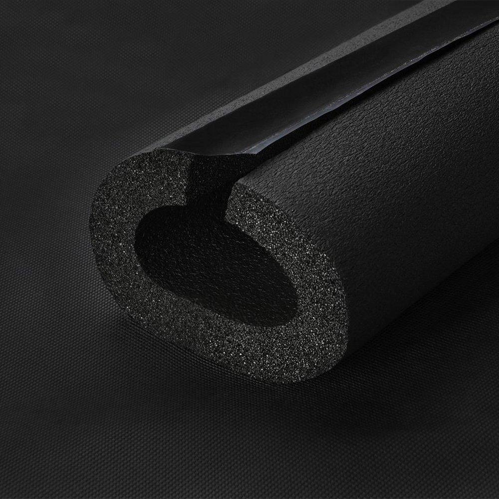 K-Flex Black 72 x 3/4 in. R4.6 Elastomeric Foam, NBR and PVC Pipe Insulation with Overlap Tape in Black 