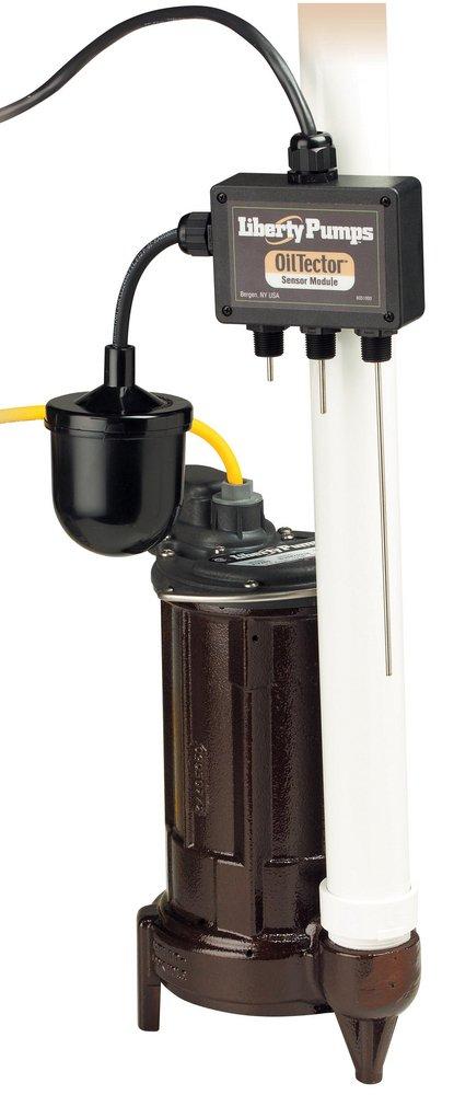 ELV290 3/4HP 77GPM 115V Cast Iron Effluent Sump Pump with Oil Tector and 6' Cord 