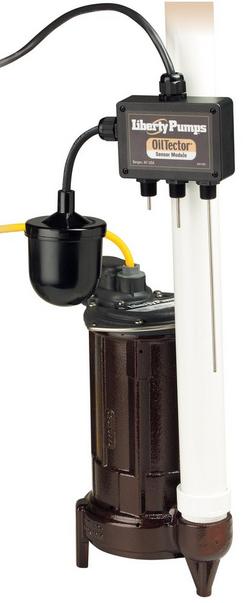 ELV290 3/4HP 77GPM 115V Cast Iron Effluent Sump Pump with Oil Tector and 6' Cord