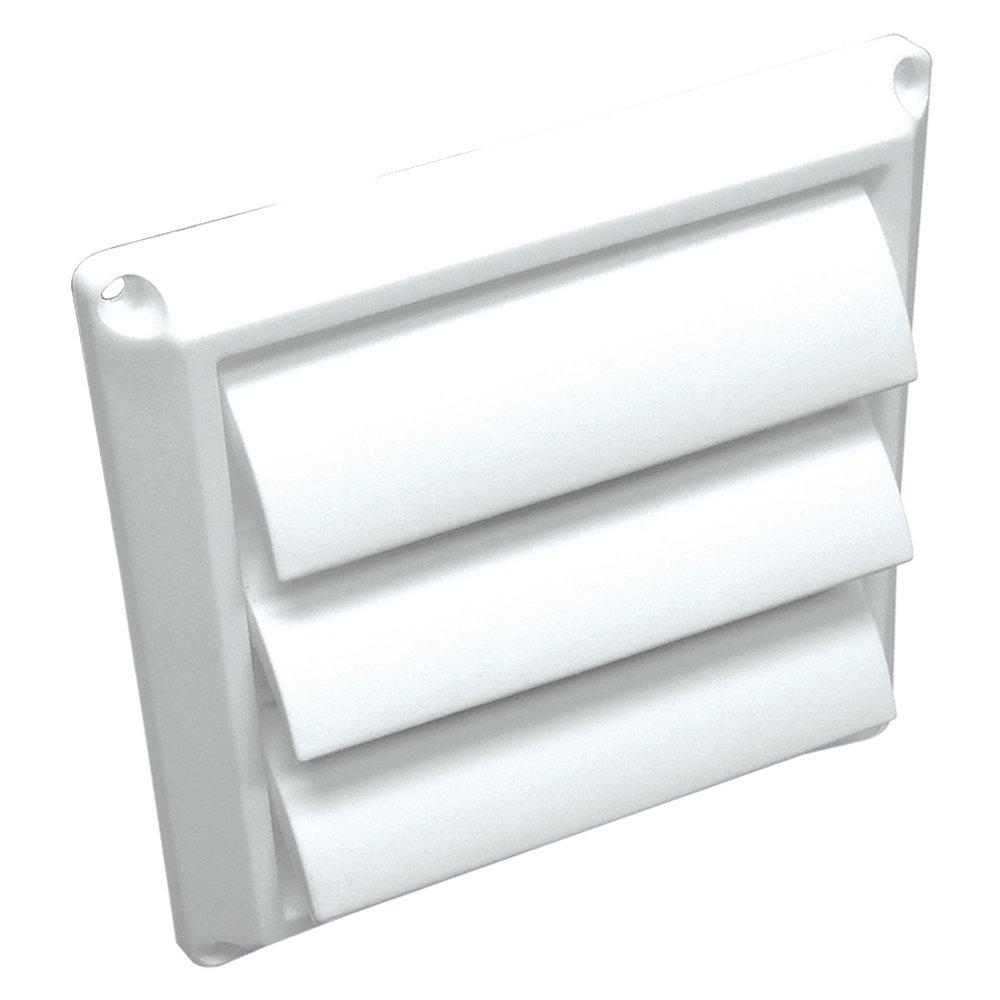 Lambro Industries White 4 x 5-15/16 in. Louvered Hood 