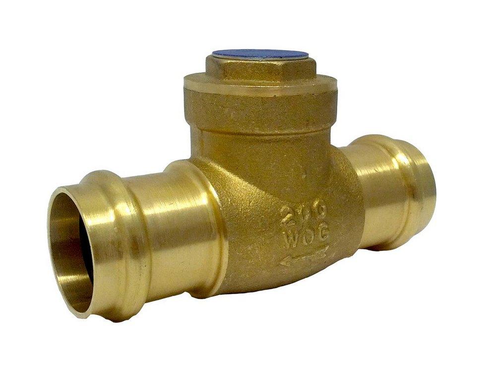 Milwaukee Valve Brass Press Swing Check Valve 